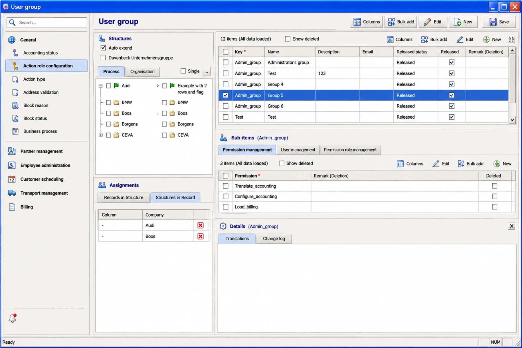 AI-generated reconstruction of a 1990s Windows Forms application